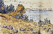 Paul Signac The coastal path oil painting